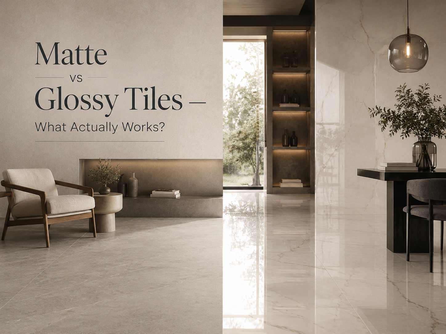 Matte vs Glossy Tiles  What Actually Works?