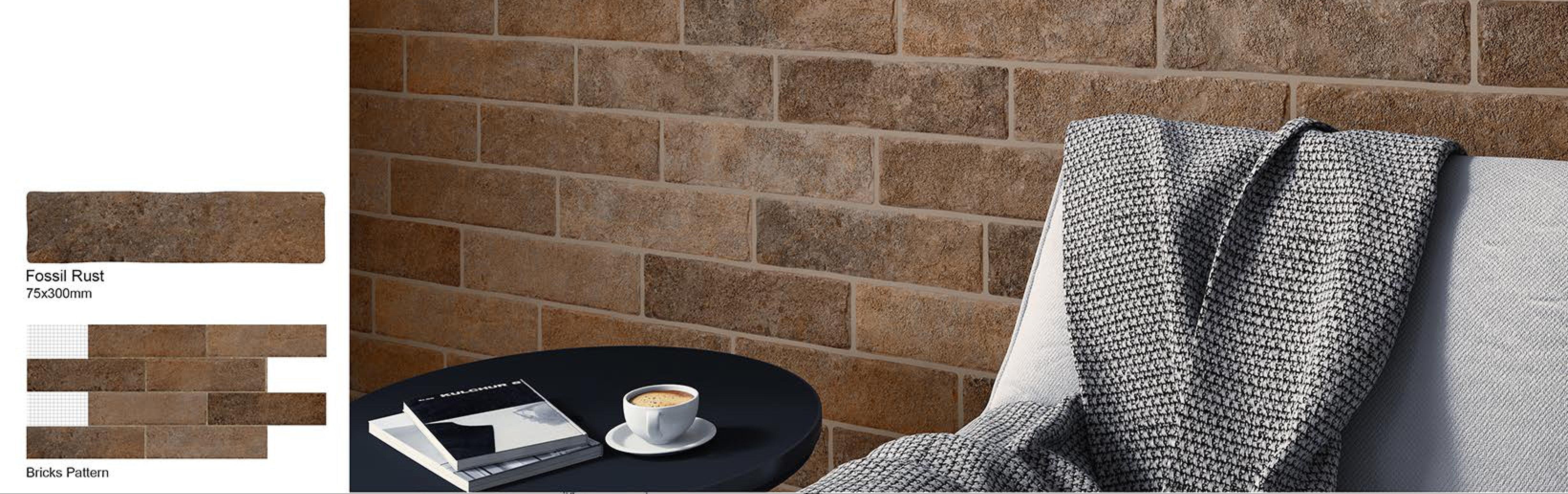 FOSSIL BRICKS- TERRACOTTA