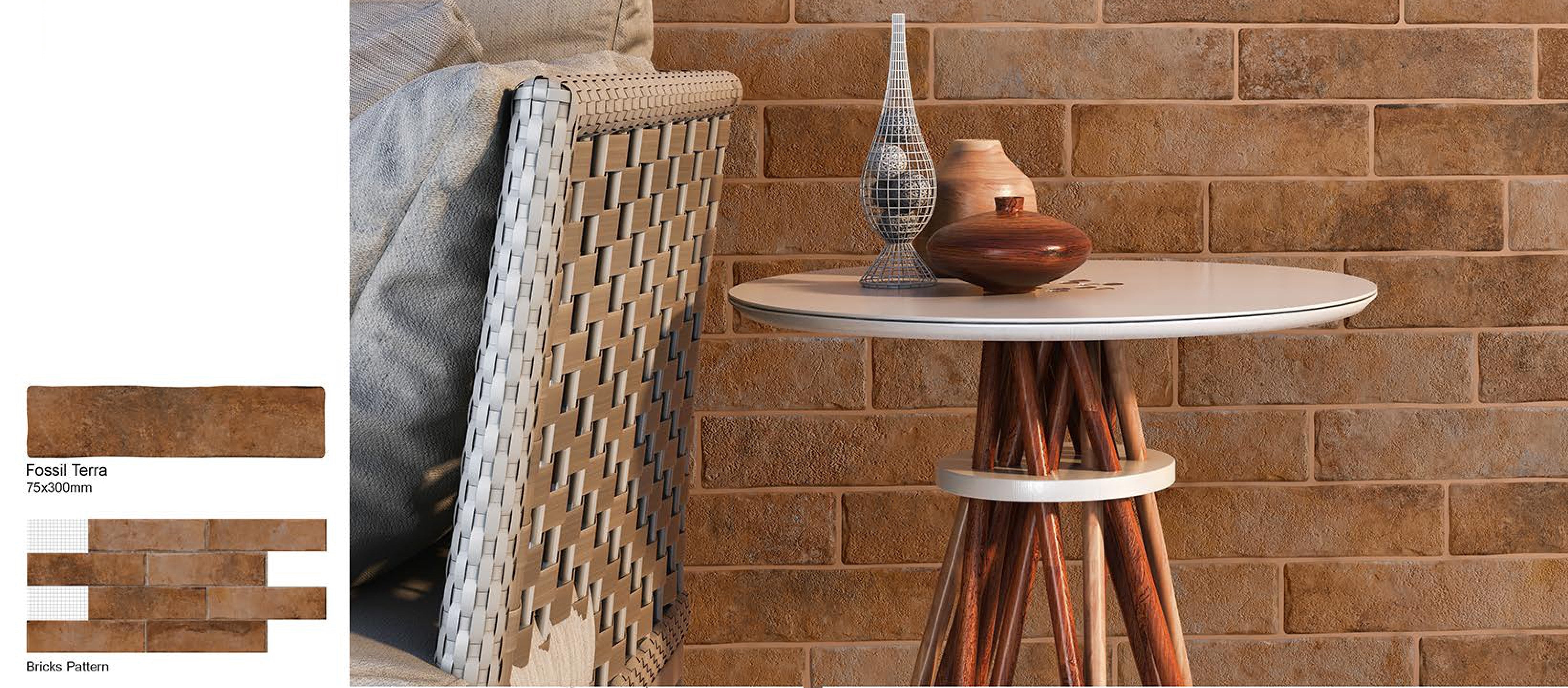 FOSSIL BRICKS- TERRACOTTA