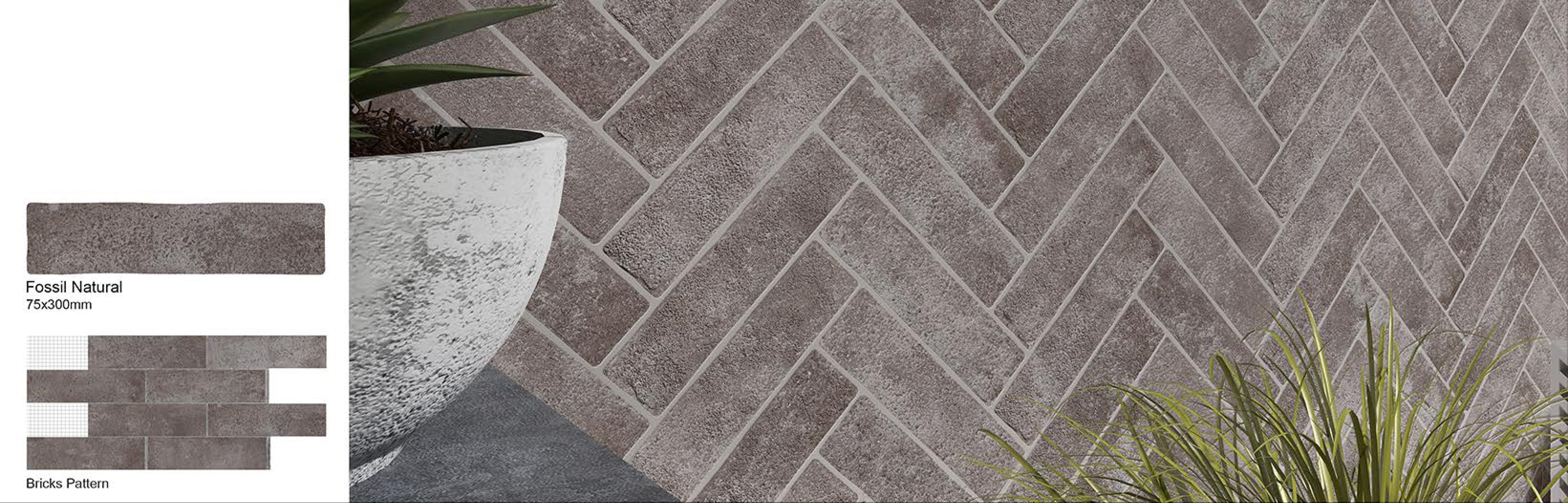 FOSSIL BRICKS- TERRACOTTA